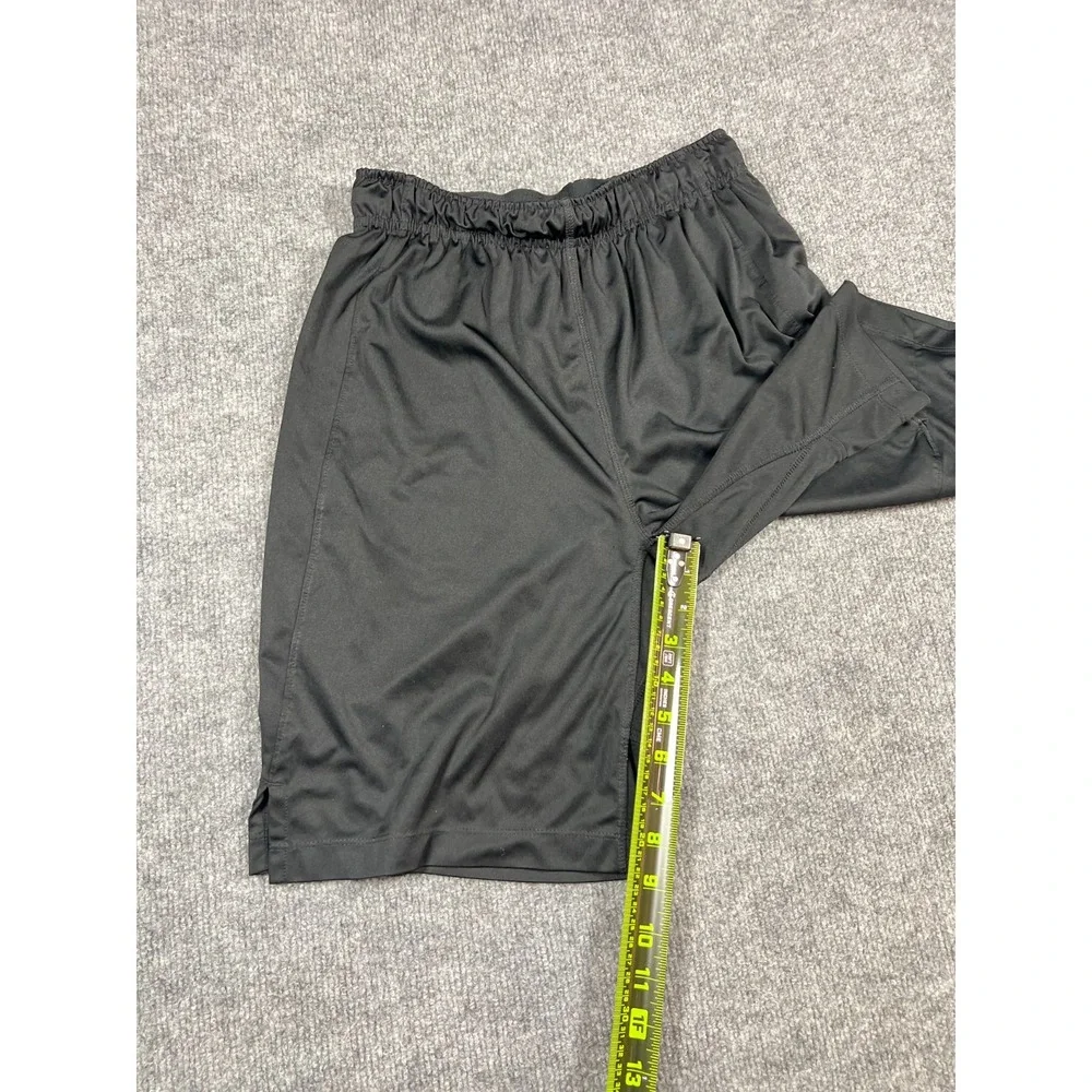 Nike Dri Fit Football Shorts Youth L Black Swoosh Logo Moisture Wicking Training